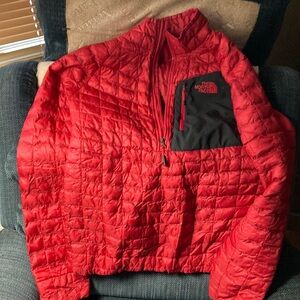 The North Face Thermoball Jacket in Red and Black